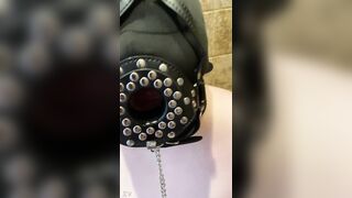 Obese Gothic Wench Takes her Daddys’ Corpulent Shlong and drinks his void urine, While fastened up and blindfolded!