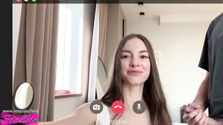 Hawt slim teen in white nylons enjoys screwing. Cum in throat [Deutsch]