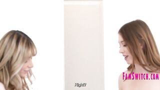 Teasing Our Stepdads in a Summer Shorts