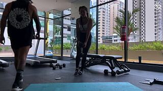 Smell my indecent bush and my perspired booty after training