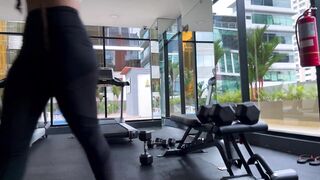 Smell my indecent bush and my perspired booty after training