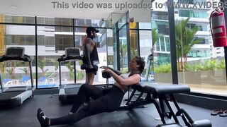 Smell my indecent bush and my perspired booty after training