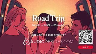 Car Trio with Boyfriend and His Most good Ally – Double Penetration, Anal & Risky Public Hookup – ASMR Porn Audio Roleplay