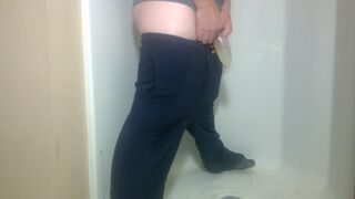 Pissing in a cock-sock