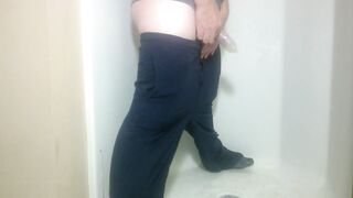 Pissing in a cock-sock