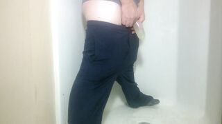 Pissing in a cock-sock