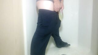 Pissing in a cock-sock