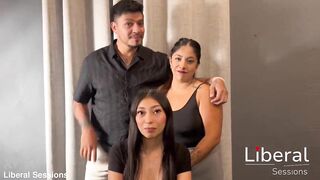 Sexy pair tries their 1st FMF 3some and ends up being joined by a ally