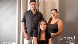 Sexy pair tries their 1st FMF 3some and ends up being joined by a ally