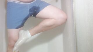 Pissing myself in the shower