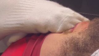 Perspired gym sock thrall is my foot stool - Trailer