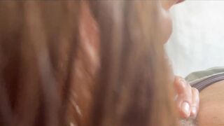 Oral pleasure whilst taking online classes and it fills my throat with cum!