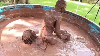 Jani vs Zoey Mud Wrestling part 1