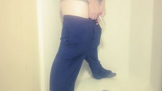 Being Nasty in the Suburbs Pee Compilation with cumming and fuck-rubber pissing