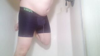 Nearly didn't make it to the shower to pee myself