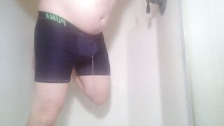 Nearly didn't make it to the shower to pee myself