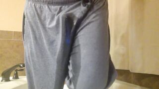 Final pissing in the tub of the night