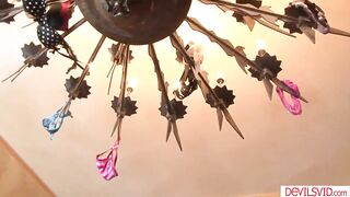 Amy Quinn finds out her boss is collecting underware from previous babysitters. That babe shows him her pants getting him hard then letting him bang her.