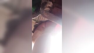 The student shows her whole strap and I do an upskirt for her.