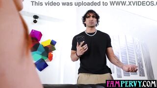 big beautiful woman redhead Lalin girl step sister finds stepbro perving on her and screws him