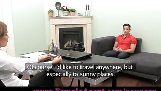 FemaleAgent. mother I'd like to fuck cums all over chaps shlong