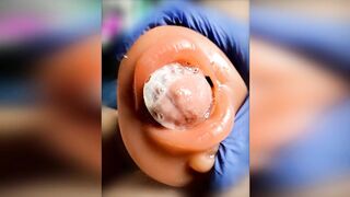 hot dilf content creator posts compilation of masturbation clip and slip show, sex doll bang, cum