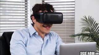 Large butt Latin chick gave a oral pleasure to large knob chap whilst this chab enjoyed porn in VR