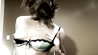 Teen Teasing and Flashing in Green Pants