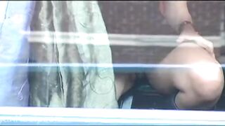 Nasty Teen Flashing her Ass on the Street and Playing with herself