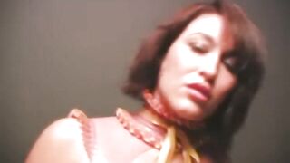 Latex Disrobe Tease and Snatch Rubbing