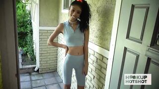 Brunette hair Supermodel Jada Doll Hooks Up With Bryan Gozzling!