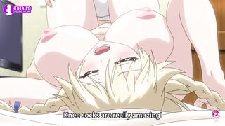 Blond cutie in ebony nylons gets banged by her boyfriend - Manga Uncensored 1080p