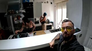 three Large Dongs Horror Group-sex