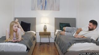 Cute teen lost a wager and gets to fastened down by her step brother - Enchanting Lina