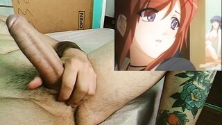 Hombre tatuado mirando manga reaccion a anime