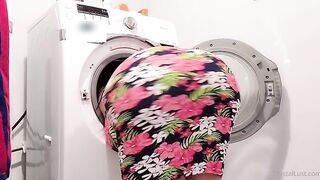 Large Butt Stepmom screws her porn junkie Stepson In The Laundry Room