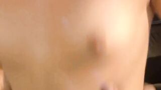 The brunette hair expert in giving gripping blowjobs to large ramrod