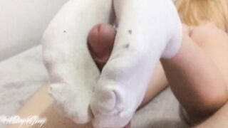 Close Sounds, Footjob By Hot Blond ❤️ - Miley Grey