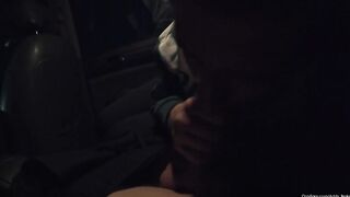 Gal Sucking Cock Stranger in Car / Sucked All The Cum