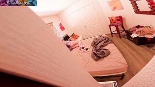 Caught peeping, stepmom lets u masturbate with her and cum in her vagina