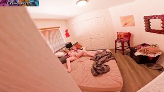 Caught peeping, stepmom lets u masturbate with her and cum in her vagina