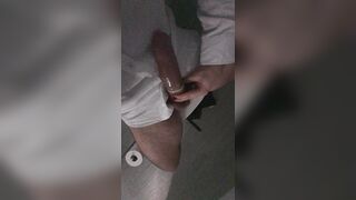 Trying 1st time XXL Fucking-rubber...