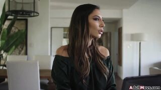 Do u trust me my gf Gianna Dior asks me as this babe takes my dick out ifo our recent tenant.The tiny lalin girl deepthroats 'em one as well as the other and lets 'em screw her