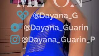 Breasty large butt Colombian uses her stepsister's large vibrator - Tiktoker