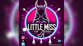 LittleMissTipToes - Goes insane for her subs cum, Full vid on OF
