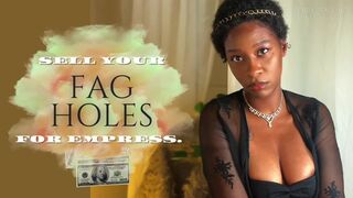 Sell Your Fag Holes for Me. eKRYSTALLINE Black Findom Encouraged Bi Faggot