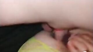 nickyloves in yellow netting