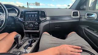 rubbing his dong in his shorts in public