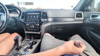 rubbing his dong in his shorts in public