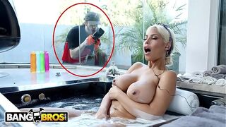 BANGBROS - Chris Strokes Spies On Large Titties Pornstar Bridgette B And Gets Favourable!